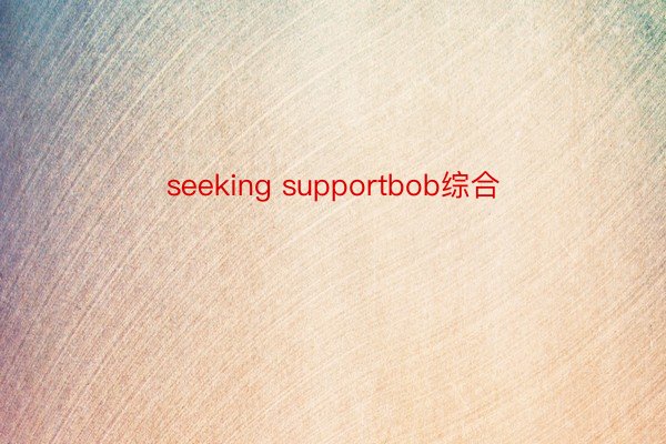 seeking supportbob综合